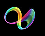 fractal 3d stange attractor of light