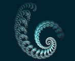 Image fractale 3D coquillage marin
